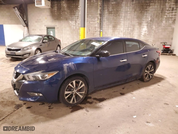 2017 Nissan Maxima SV with VIN 1N4AA6AP1HC423699, listed as a Copart auction lot 87212274 with 66,468 mi miles and Salvage Title. Bid and sale history available at carsss.com. Image 1.