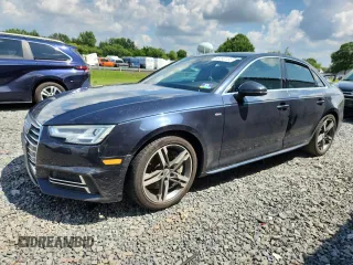 2017 Audi A4 Premium Plus with VIN WAUENAF40HN070634, listed as a Copart auction lot 65093165 with 75,736 mi miles and Salvage title. Bid and sale history available at DreamBid. Image 1.