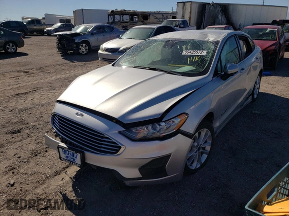 2019 Ford Fusion Hybrid SE with VIN 3FA6P0LU8KR176467, listed as a Copart auction lot 59426572 with 110,240 mi miles. Bid and sale history available at carsss.com. Image 2.
