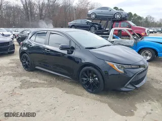 2022 Toyota Corolla Hatchback SE with VIN JTND4MBE2N3151803, listed as a IAAI auction lot 41545830 with 37,713 mi miles. Bid and sale history available at carsss.com. Image 1.