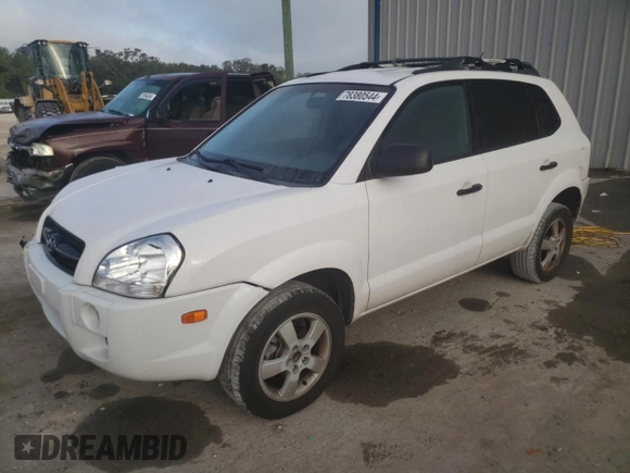 2005 Hyundai Tucson GL with VIN KM8JM12B55U206049, listed as a Copart auction lot 78380544 with 158,326 mi miles and Salvage Title. Bid and sale history available at carsss.com. Image 1.