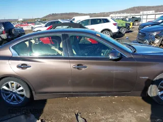 2014 Infiniti Q50 Hybrid Sport with VIN JN1AV7AP3EM691473, listed as a IAAI auction lot 41348911 with 128,851 mi miles and . Bid and sale history available at DreamBid. Image 14.