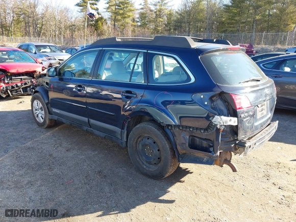 2013 Subaru Outback 2.5i with VIN 4S4BRBAC4D3262168, listed as a IAAI auction lot 41903322 with 199,195 mi miles. Bid and sale history available at carsss.com. Image 3.