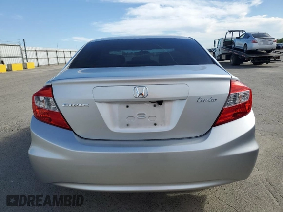 2012 Honda Civic EX with VIN 19XFB2F8XCE322475, listed as a Copart auction lot 52812535 with 226,146 mi miles and Salvage Title. Bid and sale history available at DreamBid. Image 6.