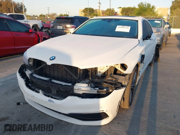 2020 BMW 5 Series 530e with VIN WBAJA9C08LCD41408, listed as a IAAI auction lot 41959134 with 112,733 mi miles and . Bid and sale history available at carsss.com. Image 2.
