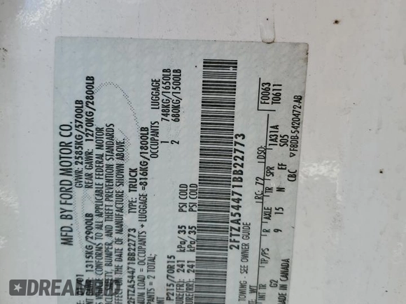 2001 Ford Windstar Cargo z VIN 2FTZA54471BB22773, wystawiony jako Copart lot #37283654 z przebiegiem 174 781 mil mil oraz Tytuł czysty. Historia ofert i sprzedaży dostępna na DreamBid. Obrazek 13.