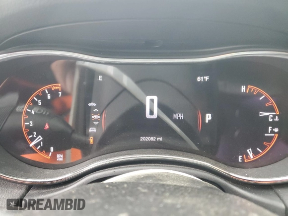 2017 Dodge Durango GT with VIN 1C4RDJDG7HC686220, listed as a Copart auction lot 56150175 with 202,082 mi miles and Salvage title. Bid and sale history available at DreamBid. Image 9.