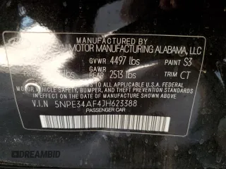 2018 Hyundai Sonata Limited with VIN 5NPE34AF4JH623388, listed as a Copart auction lot 55158565 with 95,693 mi miles and Salvage Title. Bid and sale history available at DreamBid. Image 12.