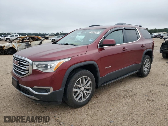 2017 GMC Acadia SLE with VIN 1GKKNLLS3HZ262809, listed as a Copart auction lot 55493615 with 83,256 mi miles and Salvage title. Bid and sale history available at DreamBid. Image 1.