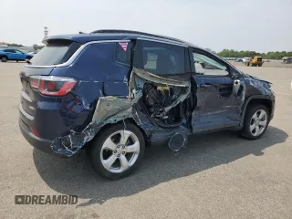 2019 Jeep Compass Latitude with VIN 3C4NJDBB3KT646082, listed as a Copart auction lot 60511205 with 41,096 mi miles and Salvage title. Bid and sale history available at DreamBid. Image 3.