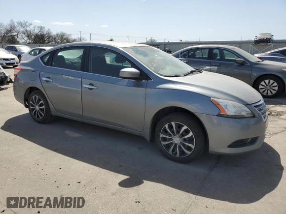 2013 Nissan Sentra FE+ S with VIN 3N1AB7APXDL687650, listed as a Copart auction lot 49295375 with 158,913 mi miles and Salvage Title. Bid and sale history available at DreamBid. Image 4.