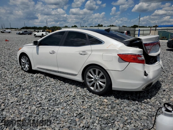 2013 Hyundai Azera z VIN KMHFH4JG4DA310590, wystawiony jako Copart lot #62472335 z przebiegiem 75 311 mil mil oraz Nie do naprawy • Non repairable. Historia ofert i sprzedaży dostępna na DreamBid. Obrazek 2.