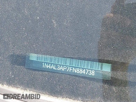 2015 Nissan Altima 2.5 z VIN 1N4AL3AP7FN884738, wystawiony jako IAAI lot #42050899 z przebiegiem 106 111 mil mil oraz . Historia ofert i sprzedaży dostępna na DreamBid. Obrazek 18.