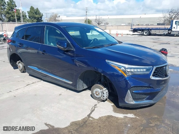 2019 Acura RDX w/Technology Pkg with VIN 5J8TC1H5XKL011164, listed as a IAAI auction lot 41783237 with 1 mi miles. Bid and sale history available at carsss.com. Image 1.