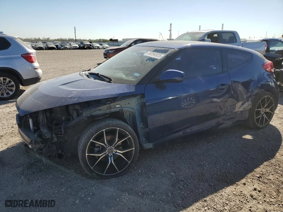 2016 Hyundai Veloster with VIN KMHTC6AD7GU303364, listed as a Copart auction lot 49294925 with 100,053 mi miles and Salvage Title. Bid and sale history available at carsss.com. Image 1.
