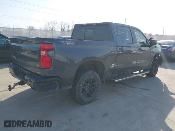 2021 Chevrolet Silverado 1500 LT Trail Boss with VIN 1GCPYFED3MZ132225, listed as a IAAI auction lot 41743419 with 125,088 mi miles and . Bid and sale history available at DreamBid. Image 4.