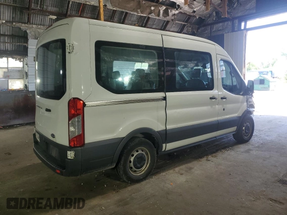 2017 Ford Transit XL with VIN 1FMZK1CM5HKB17834, listed as a Copart auction lot 63001115 with 69,665 mi miles and Salvage title. Bid and sale history available at DreamBid. Image 3.