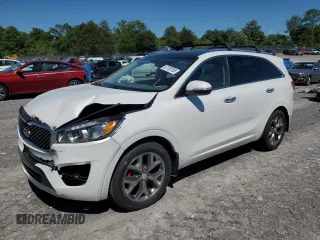 2017 Kia Sorento SX with VIN 5XYPK4A53HG194295, listed as a Copart auction lot 57708795 with 95,760 mi miles and Salvage title. Bid and sale history available at DreamBid. Image 1.