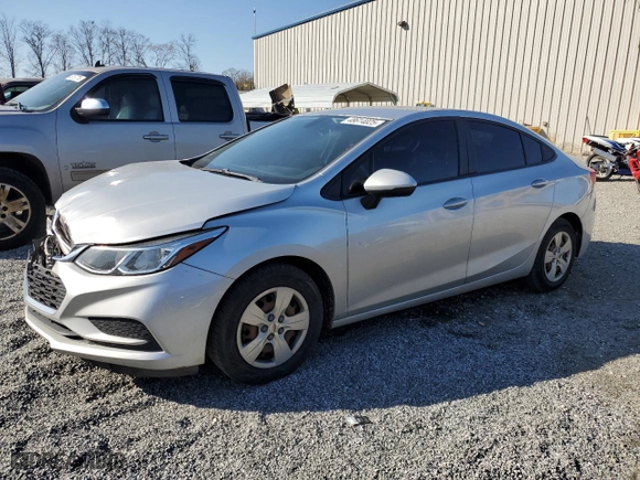 2017 Chevrolet Cruze LS with VIN 1G1BC5SM4H7153733, listed as a Copart auction lot 48614025 with 114,845 mi miles and Salvage Title. Bid and sale history available at carsss.com. Image 1.