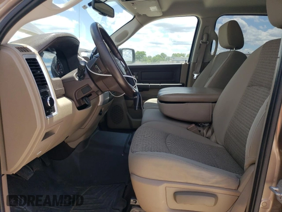 2009 Dodge 1500 SLT with VIN 1D3HB13P89S750668, listed as a Copart auction lot 56528835 with 124,059 mi miles and Clean Title. Bid and sale history available at DreamBid. Image 7.