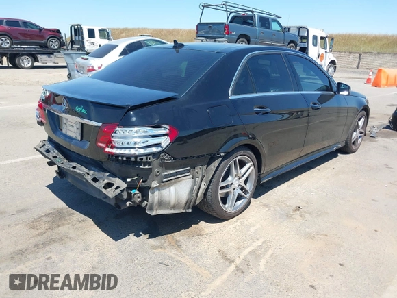 2014 Mercedes-Benz E 350 Sport with VIN WDDHF5KB1EB003746, listed as a IAAI auction lot 42206697 with 96,610 mi miles and . Bid and sale history available at DreamBid. Image 4.