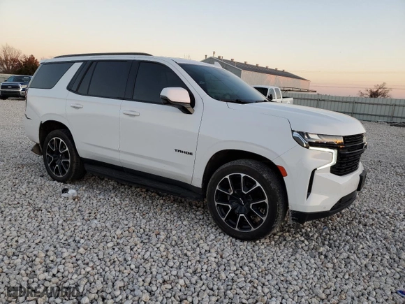2023 Chevrolet Tahoe RST with VIN 1GNSKRKD1PR297784, listed as a Copart auction lot 85862884 with 62,033 mi miles and Salvage Title. Bid and sale history available at carsss.com. Image 4.