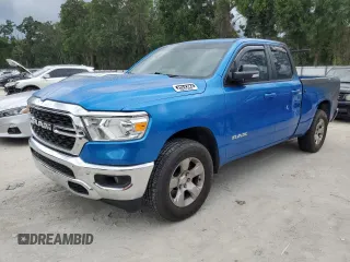 2022 Ram 1500 Big Horn z VIN 1C6SRFBT5NN202987, wystawiony jako Copart lot #59354415 z przebiegiem Nie podano mil oraz Nie do naprawy • Non repairable. Historia ofert i sprzedaży dostępna na DreamBid. Obrazek 1.