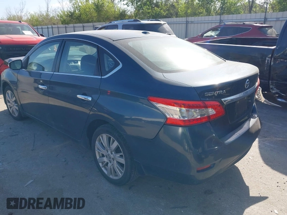 2013 Nissan Sentra SV with VIN 3N1AB7AP7DL621797, listed as a IAAI auction lot 41825503 with 152,558 mi miles. Bid and sale history available at carsss.com. Image 3.