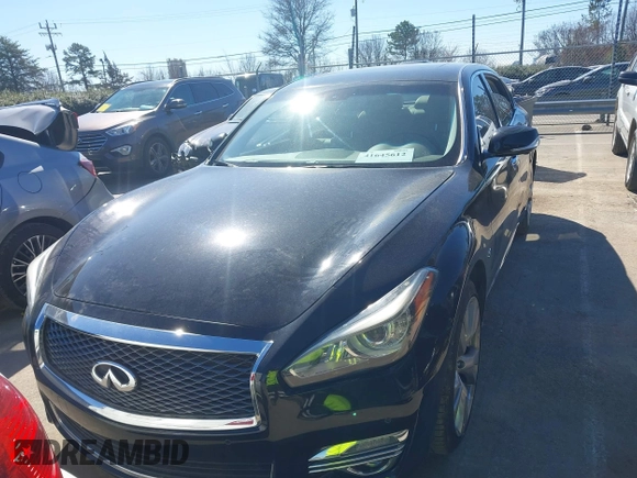 2017 Infiniti Q70 3.7 with VIN JN1BY1PP2HM170538, listed as a IAAI auction lot 41645612 with 143,649 mi miles and . Bid and sale history available at DreamBid. Image 12.