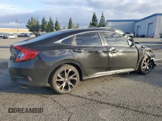 2021 Honda Civic Sport with VIN 2HGFC2F81MH537604, listed as a Copart auction lot 50771195 with 84,500 mi miles and Salvage Title. Bid and sale history available at DreamBid. Image 3.