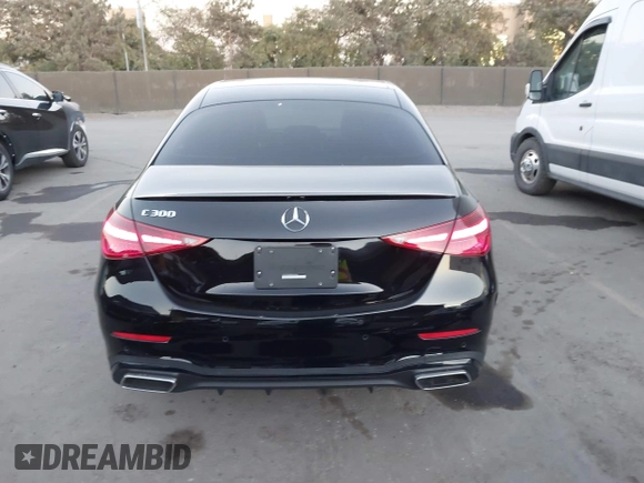 2024 Mercedes-Benz C 300 with VIN W1KAF4GB6RR209503, listed as a IAAI auction lot 41298368 with 10,182 mi miles and . Bid and sale history available at DreamBid. Image 17.