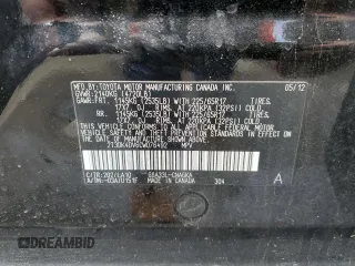 2012 Toyota RAV4 Limited with VIN 2T3DK4DV6CW076492, listed as a Copart auction lot 48030974 with 119,202 mi miles and Salvage Title. Bid and sale history available at carsss.com. Image 13.