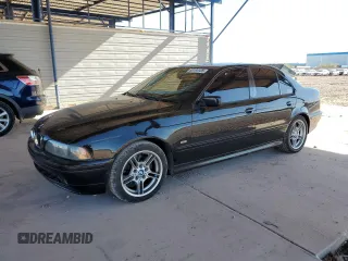 2001 BMW 5 Series 540iA with VIN WBADN63471GM73128, listed as a Copart auction lot 89194105 with 186,728 mi miles and Salvage Title. Bid and sale history available at carsss.com. Image 1.