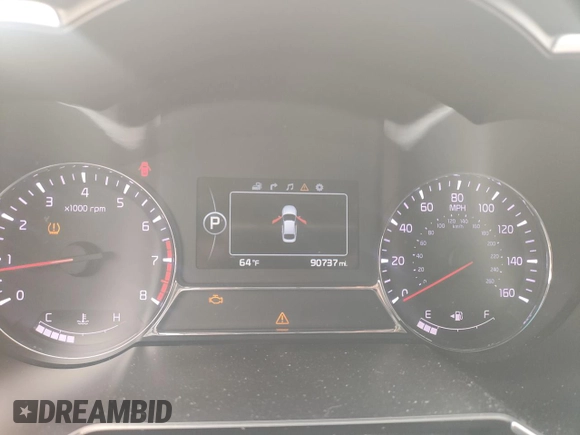 2015 Kia Optima SX Turbo with VIN 5XXGR4A62FG436001, listed as a Copart auction lot 52134035 with 90,737 mi miles and Clean Title. Bid and sale history available at carsss.com. Image 8.