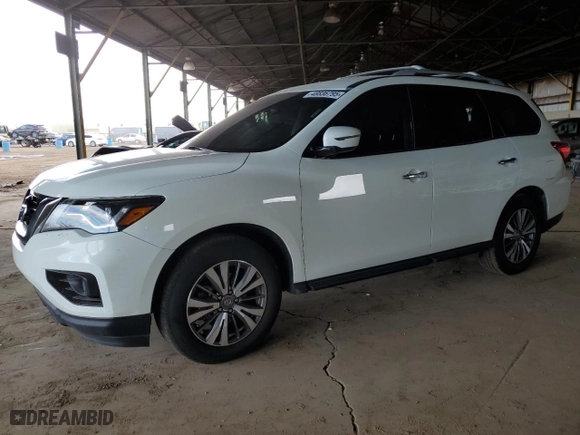 2020 Nissan Pathfinder S with VIN 5N1DR2ANXLC603257, listed as a Copart auction lot 48836795 with 147,543 mi miles and Clean Title. Bid and sale history available at carsss.com. Image 1.