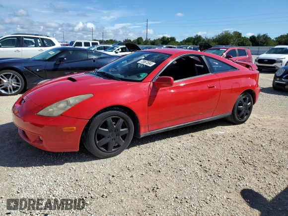 2000 Toyota Celica GT with VIN JTDDR32T0Y0061960, listed as a Copart auction lot 73967584 with 0 mi miles and Salvage Title. Bid and sale history available at carsss.com. Image 1.