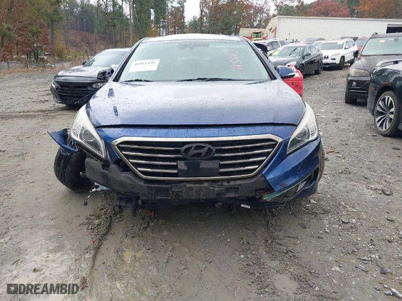 2016 Hyundai Sonata 2.4L Sport with VIN 5NPE34AF0GH345663, listed as a IAAI auction lot 40961498 with 106,644 mi miles. Bid and sale history available at carsss.com. Image 6.