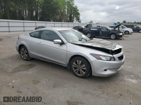 2009 Honda Accord LX-S with VIN 1HGCS123X9A025744, listed as a Copart auction lot 51855655 with Not Provided miles and Salvage Title. Bid and sale history available at DreamBid. Image 4.