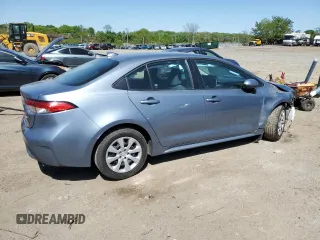 2021 Toyota Corolla LE with VIN 5YFEPMAE0MP261630, listed as a Copart auction lot 54869355 with 65,642 mi miles and Salvage Title. Bid and sale history available at DreamBid. Image 3.