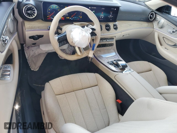 2023 Mercedes-Benz E-Class E 450 with VIN W1K1K5JB9PF187568, listed as a Copart auction lot 44214525 with 3,897 mi miles and Salvage Title. Bid and sale history available at carsss.com. Image 8.