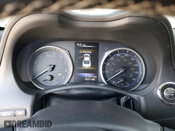 2018 Infiniti Q60 Luxe with VIN JN1EV7EL2JM392754, listed as a Copart auction lot 42590865 with 121,657 mi miles and Salvage Title. Bid and sale history available at DreamBid. Image 9.