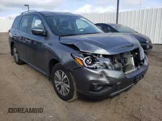 2018 Nissan Pathfinder SV with VIN 5N1DR2MMXJC673857, listed as a Copart auction lot 66169972 with 33,437 mi miles and Salvage title. Bid and sale history available at DreamBid. Image 1.