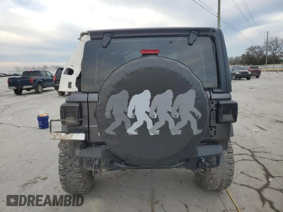 2018 Jeep Wrangler Sport with VIN 1C4GJXAG6JW320082, listed as a Copart auction lot 46757405 with 78,256 mi miles and Salvage Title. Bid and sale history available at carsss.com. Image 6.