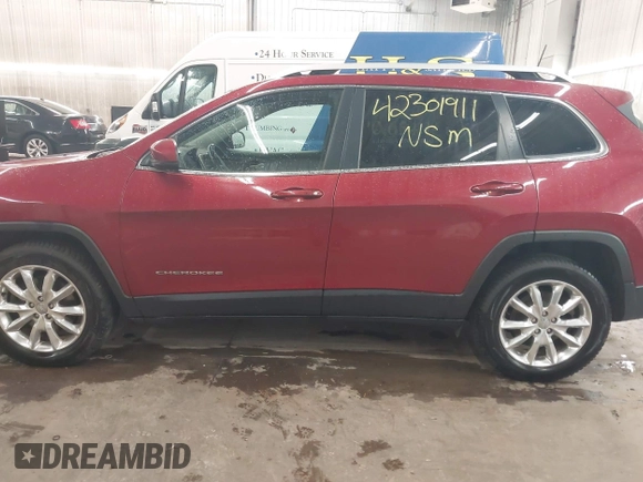 2016 Jeep Cherokee Limited with VIN 1C4PJMDB0GW337600, listed as a IAAI auction lot 42301911 with 163,441 mi miles and . Bid and sale history available at DreamBid. Image 15.