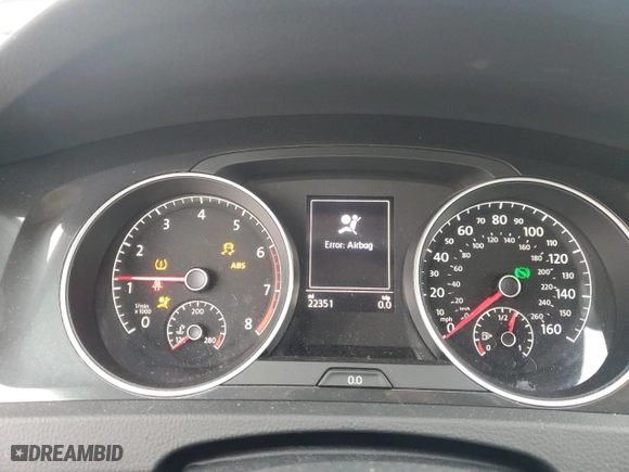 2019 Volkswagen Golf S with VIN 3VWG57AU6KM022379, listed as a Copart auction lot 52828835 with 22,351 mi miles and Salvage Title. Bid and sale history available at carsss.com. Image 9.