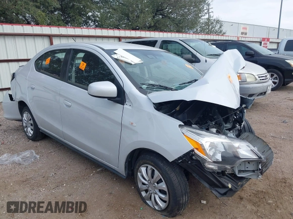 2022 Mitsubishi Mirage ES with VIN ML32FUFJXNHF05539, listed as a IAAI auction lot 41545670 with Not provided miles and . Bid and sale history available at DreamBid. Image 1.