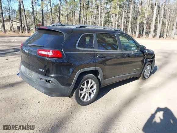 2015 Jeep Cherokee Latitude with VIN 1C4PJLCBXFW707235, listed as a IAAI auction lot 41419153 with NaN miles. Bid and sale history available at carsss.com. Image 4.