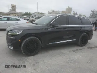 2021 Lincoln Aviator Reserve z VIN 5LM5J7WCXMGL17366, wystawiony jako Copart lot #51515555 z przebiegiem 44 232 mil mil oraz Czysty tytuł • Clean title. Historia ofert i sprzedaży dostępna na DreamBid. Obrazek 1.