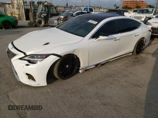 2021 Lexus LS with VIN JTHD51FF0M5013410, listed as a Copart auction lot 62953724 with 42,050 mi miles and Salvage Title. Bid and sale history available at carsss.com. Image 1.