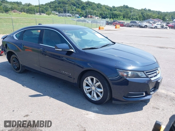 2017 Chevrolet Impala LT with VIN 2G1105S37H9117271, listed as a IAAI auction lot 40075008 with 156,972 mi miles and . Bid and sale history available at DreamBid. Image 1.